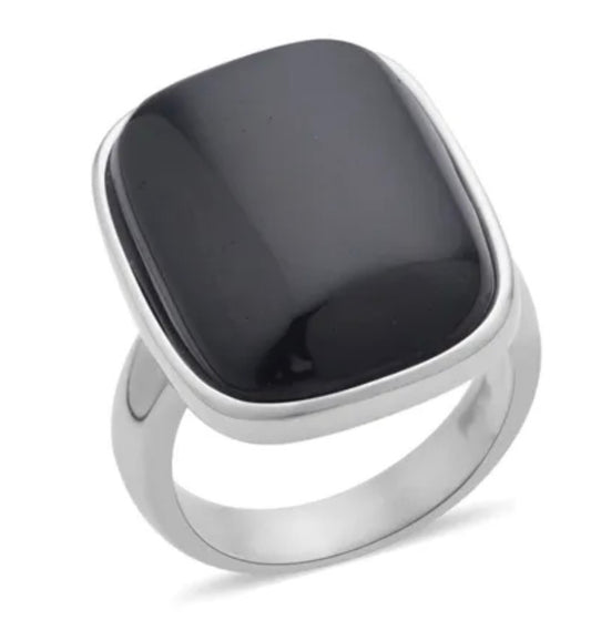 Black Obsidian Ring