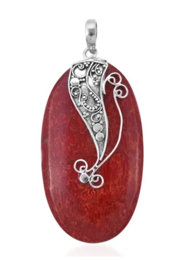 Sponge Coral Beach Wave Pendant