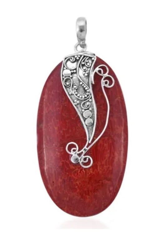 Sponge Coral Beach Wave Pendant