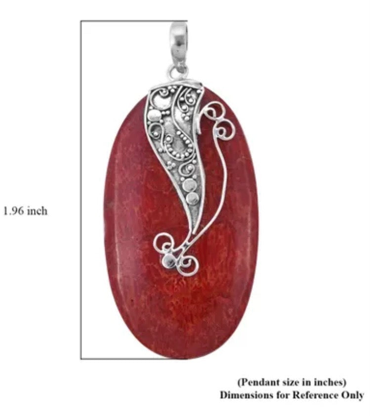 Sponge Coral Beach Wave Pendant