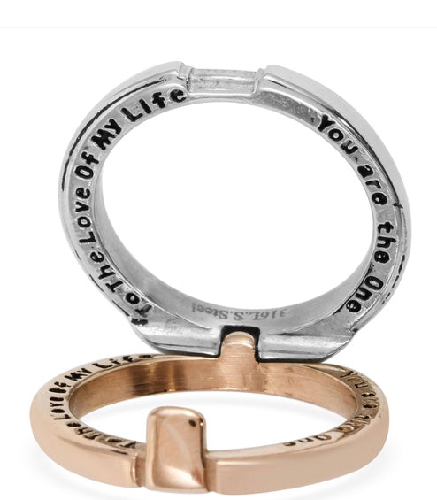 Secret Love Wedding Band Ring