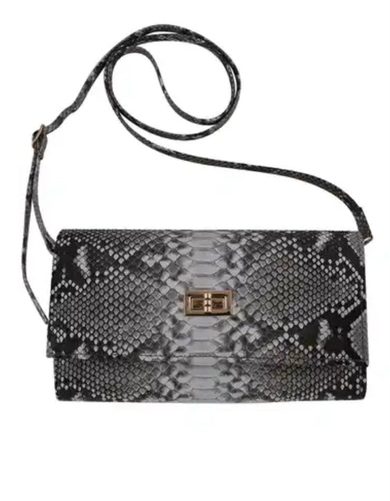 Grand Pelle Genuine Python Crossbody Wallet Handbag