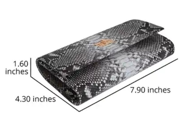 Grand Pelle Genuine Python Crossbody Wallet Handbag