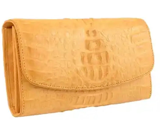 River Brand Genuine Crocodile Leather Wallet / Clutch Bag