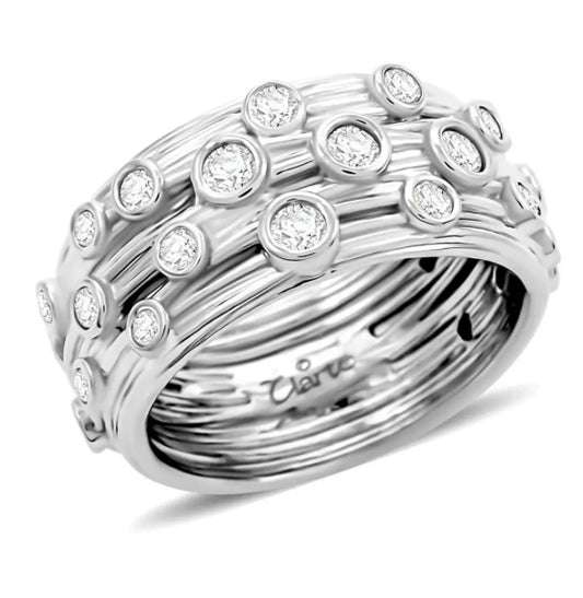 Clarte Sea Star Moissanite Band Ring