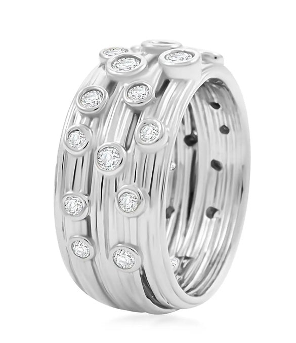 Clarte Sea Star Moissanite Band Ring
