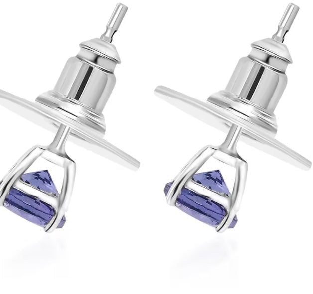 AAA Premium Tanzanite Stud Earrings