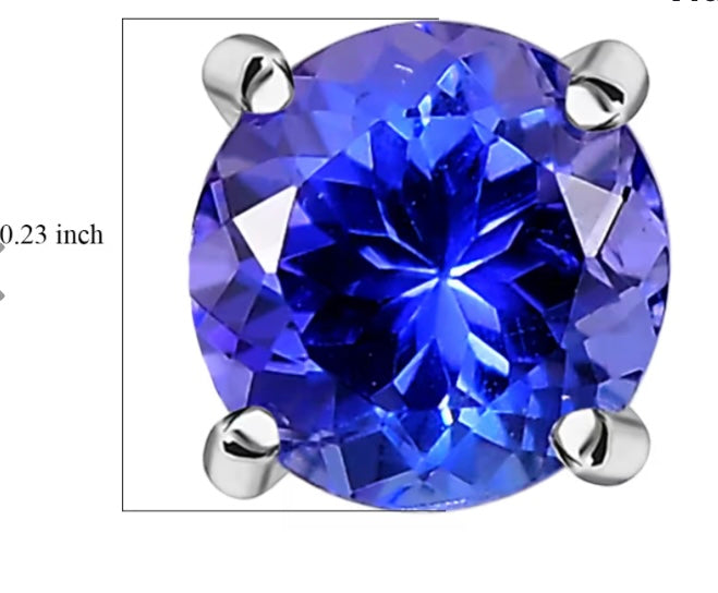 AAA Premium Tanzanite Stud Earrings