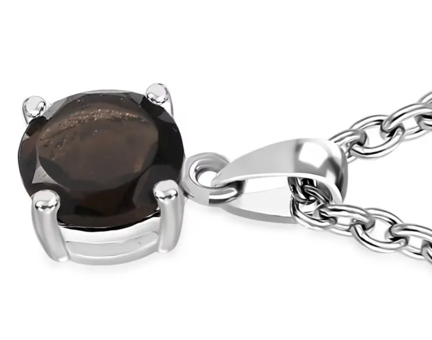 Smokey Quartz Pendant and Earring Set