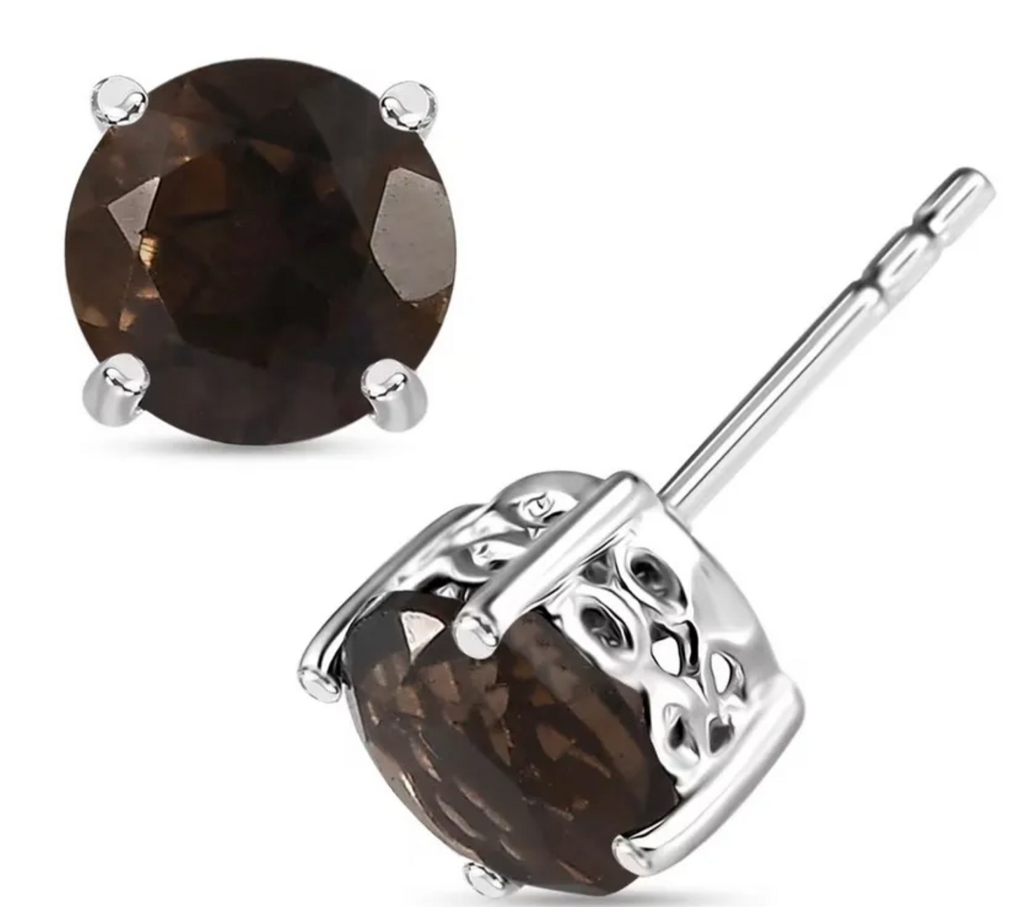 Smokey Quartz Pendant and Earring Set