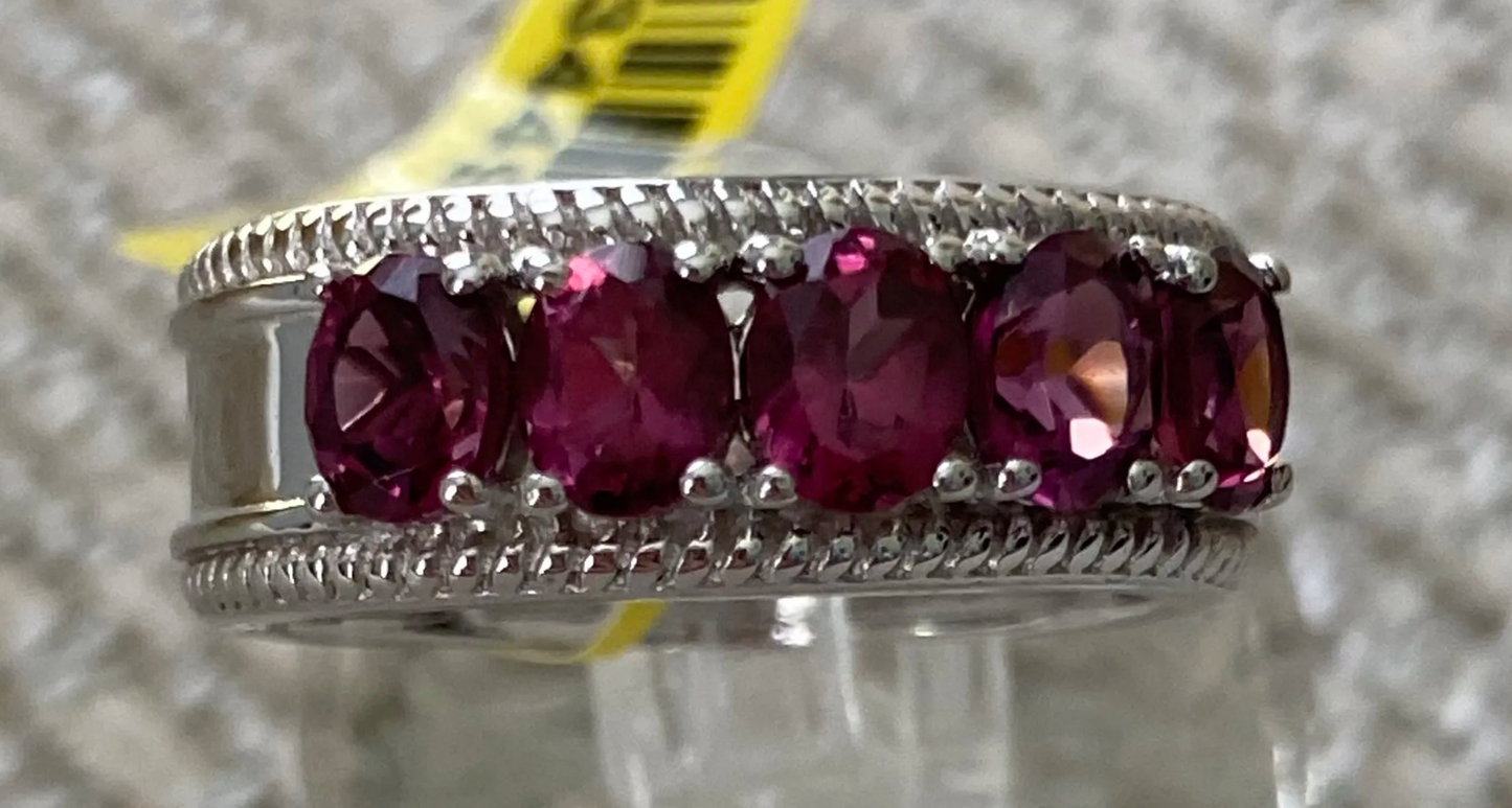 Tanzanian Wine Garnet Ring