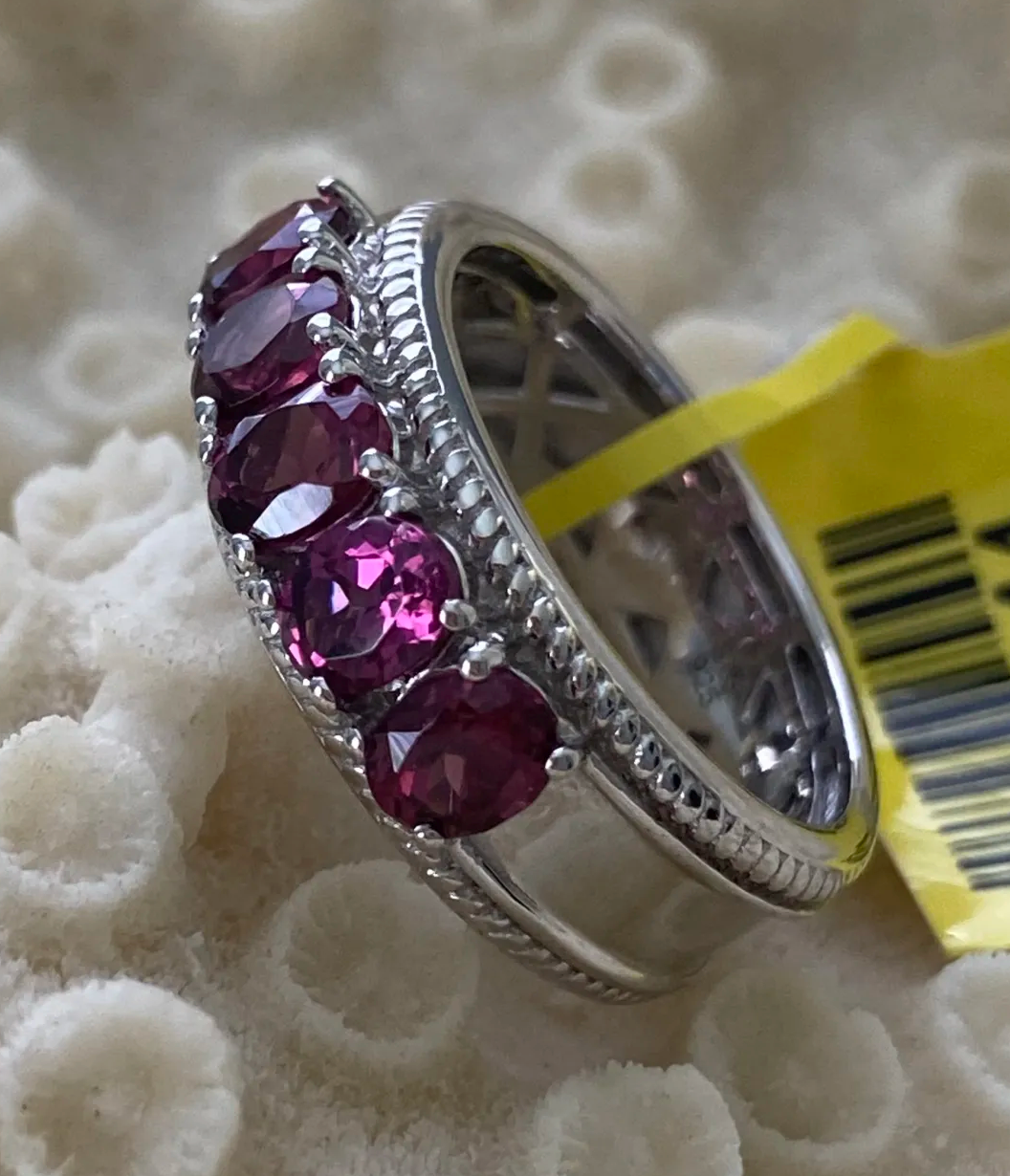 Tanzanian Wine Garnet Ring