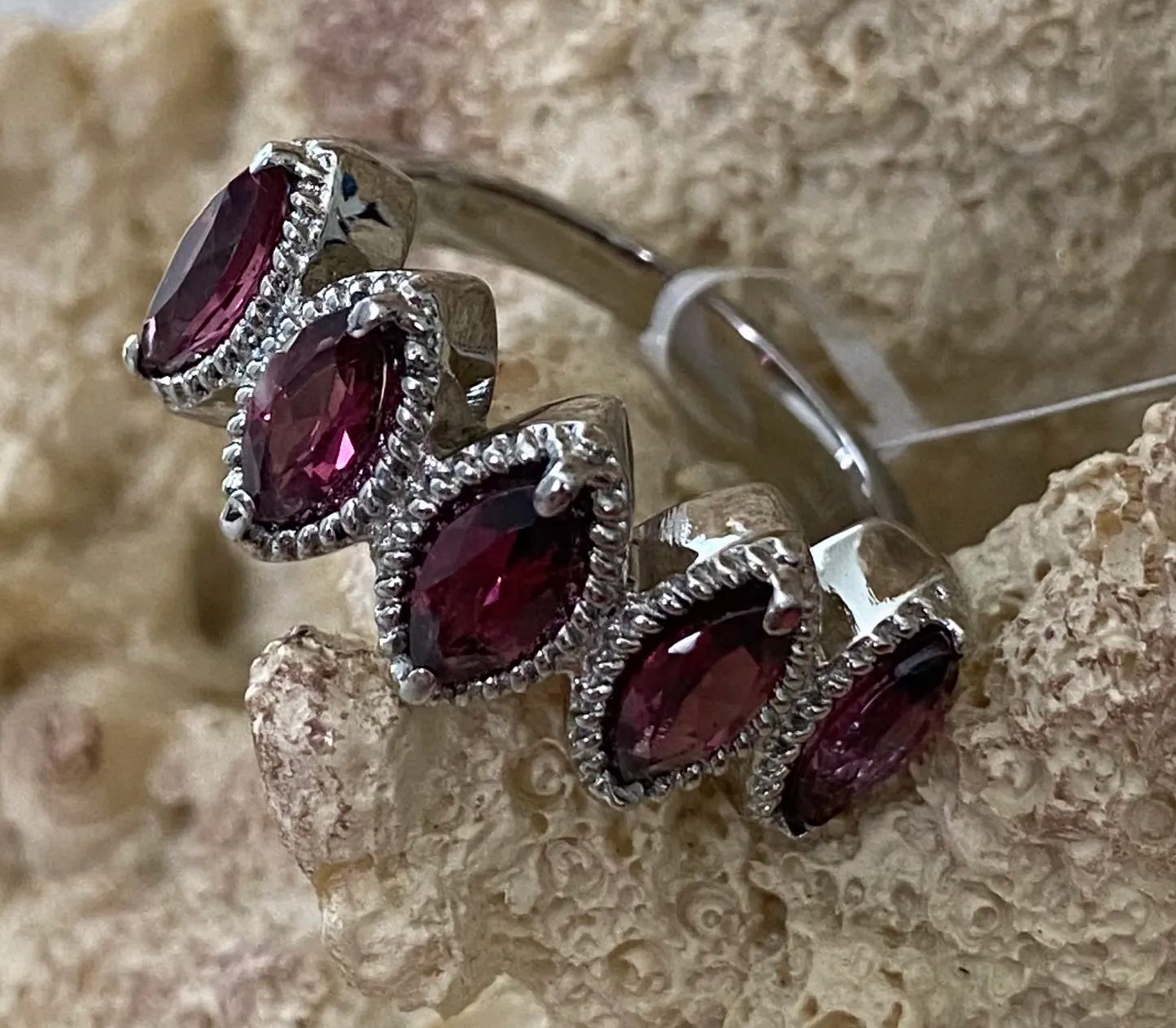 Orissa Rhodolite Garnet Ring