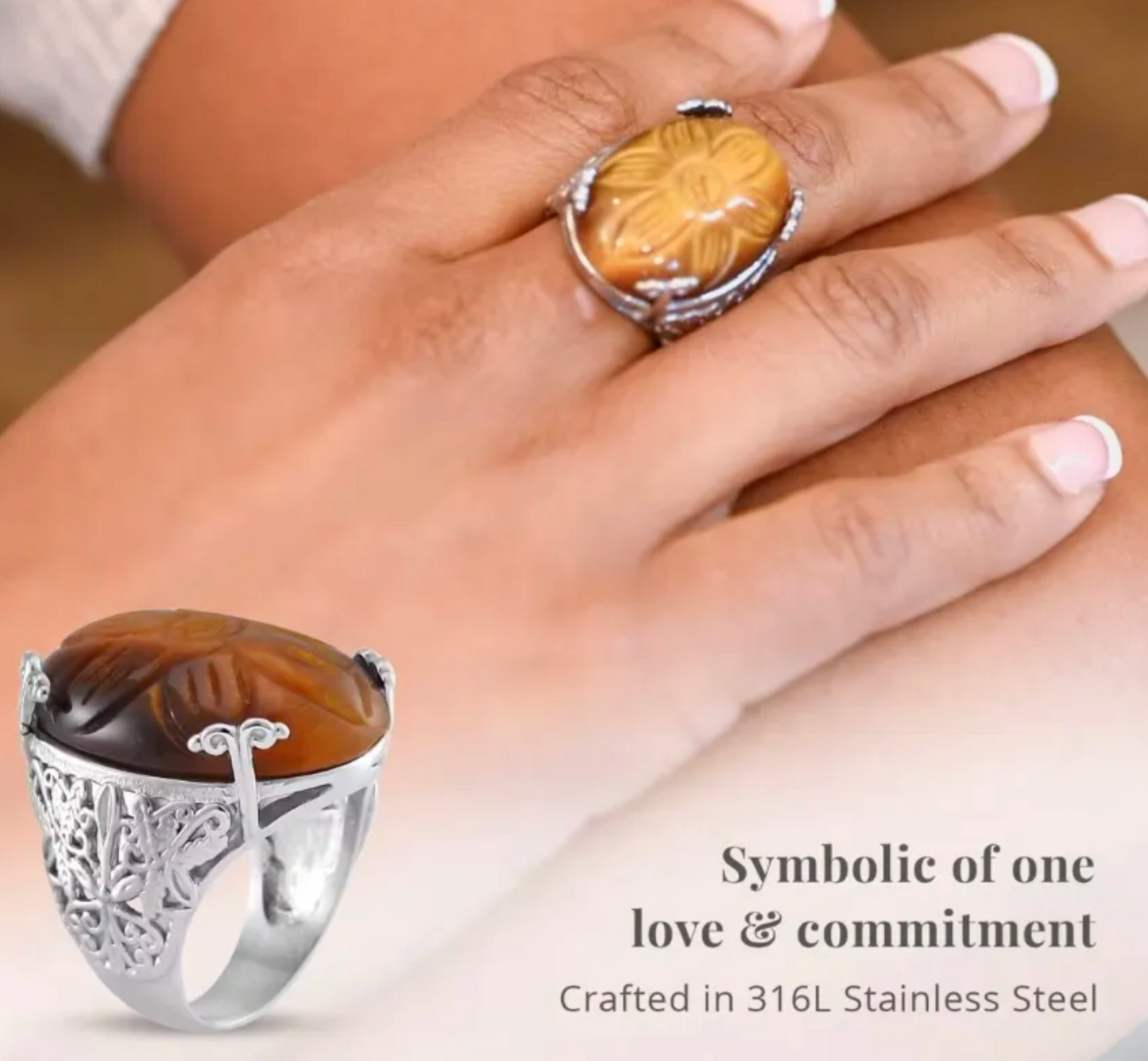 Tiger's Eye Ring