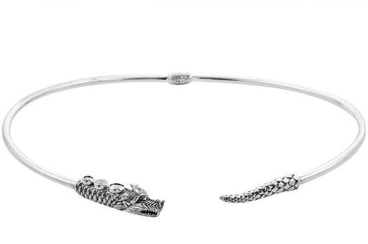 Artisan Crafted Dragon With Polki Diamonds Neck Wire