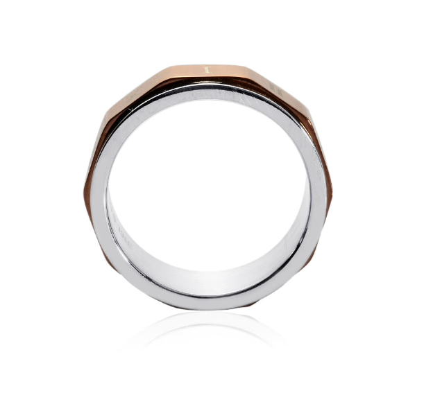 Stainless Steel Ion Plated Spinner Ring