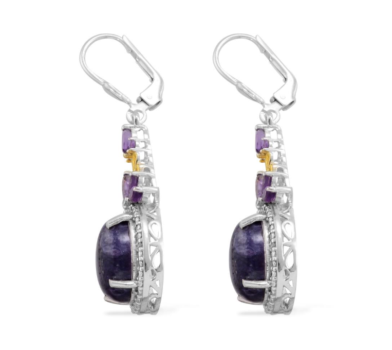 Utah Tiffany Stone & Amethyst Dangle Earrings