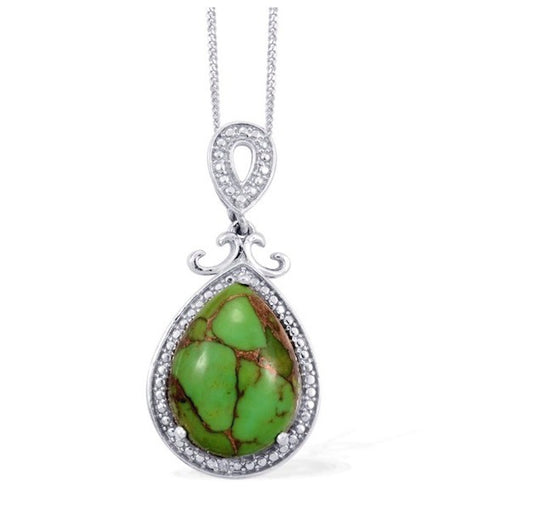 Mojave Green Turquoise Pendant