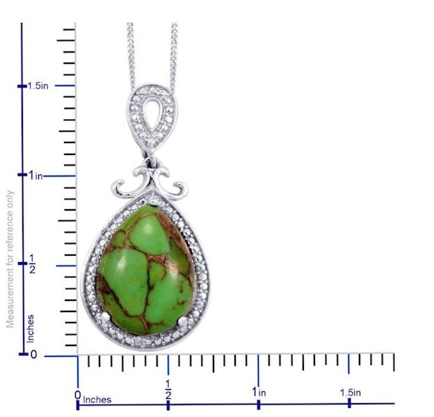 Mojave Green Turquoise Pendant